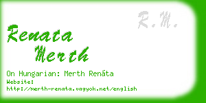 renata merth business card